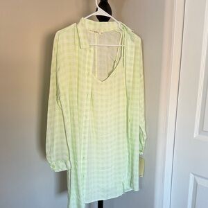 Splendid - Green Gingham shirt & tank 🆕